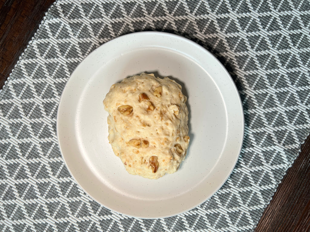 Maple walnut flavoured baked bannock.