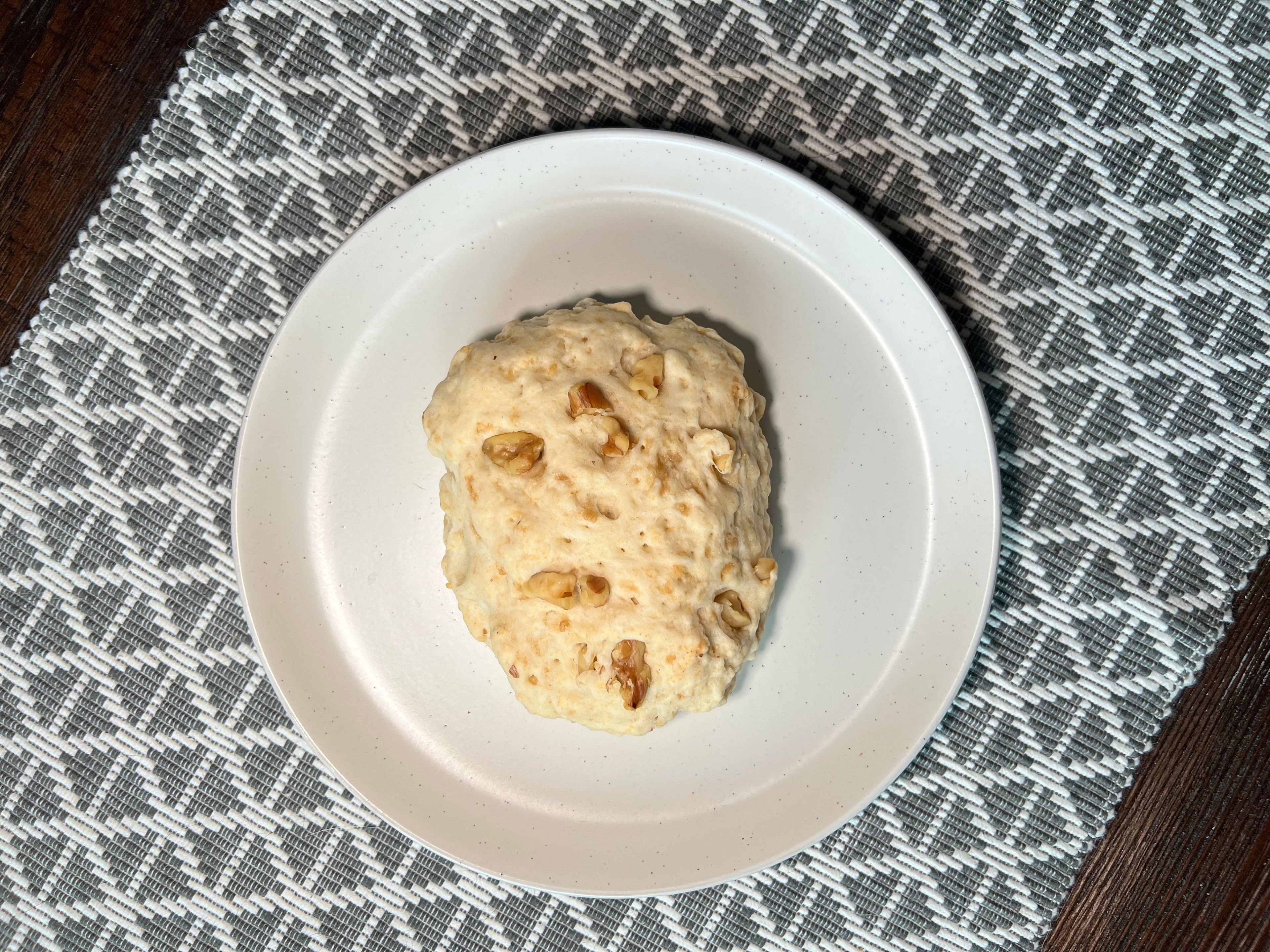 Maple walnut flavoured baked bannock.