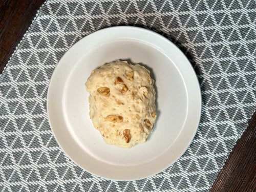 Maple walnut flavoured baked bannock.